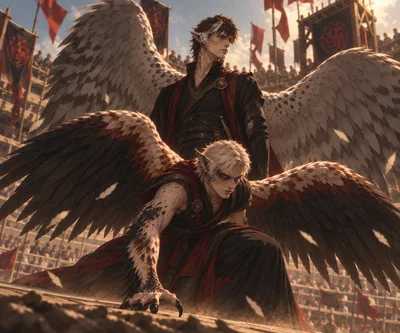 Aerion & Valarr Targaryen | Demihuman AU | Aerial Superiority