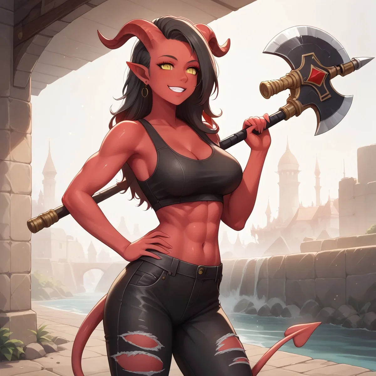 Karlach, the Tiefling from Averna