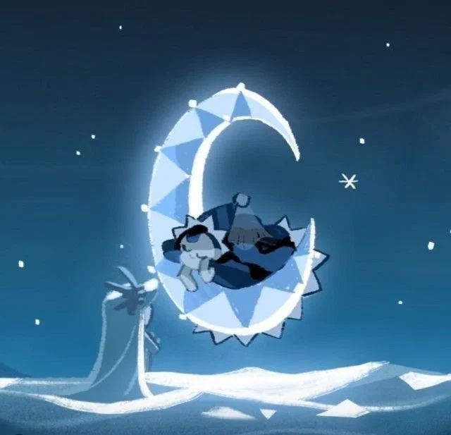 ♥︎ Sea Fairy & Moonlight ..  ` Poly Cuddling ` (cookie run kingdom)