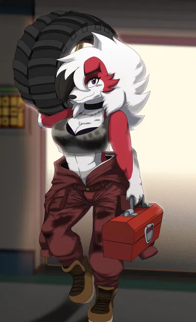 Chloe the Lycanroc Mechanic