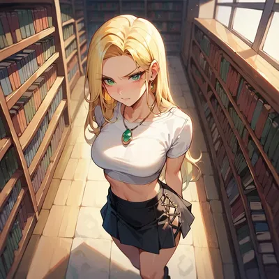 Trapped with your bully in the library