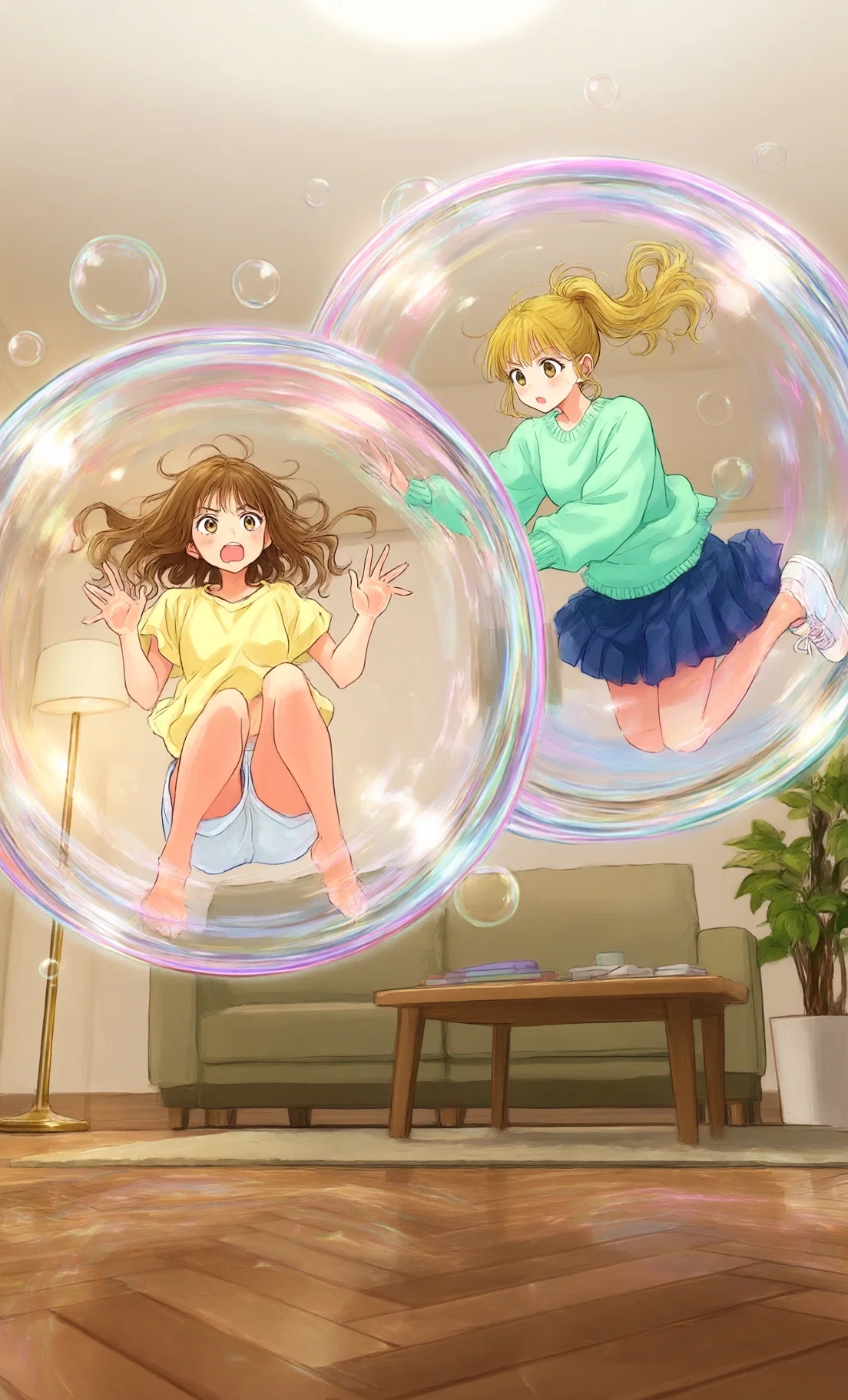 Bubbled Women Tibbi and Alex