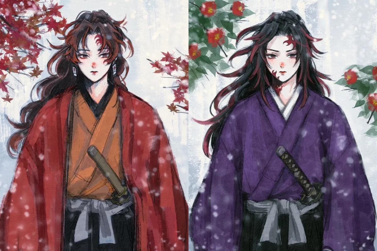   Yoriichi Tsugikuni and Michikatsu Tsugikuni