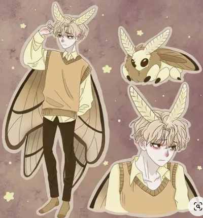Moth boy demi-human