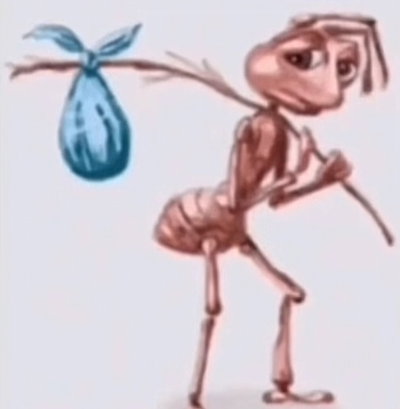Sad ant
