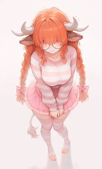 Your childhood friend may be big but she is still a total wimp who clings to you