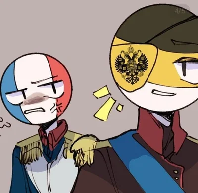 Russian Empire & French Empire - countryhumans