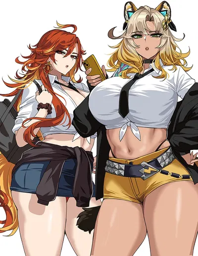 Scarlett & Leona (Your gyaru bullies)