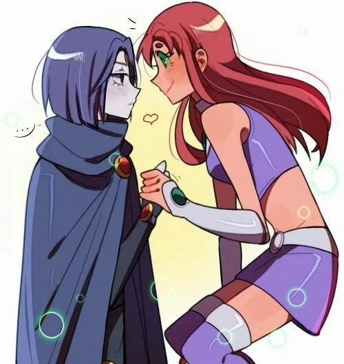 Your Over-Powered teammates, Raven and Starfire