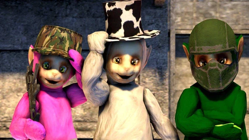 Anne, white tubby/the guardian/Walten and miles (Slendytubbies)