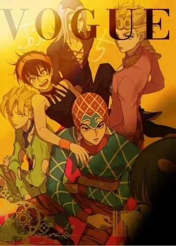 Team Bucciarati - Narancia Ghirga, Pannacotta Fugo, Giorno Giovanna, Leone Abbacchio, Bruno Bucciarati, Guido Mista