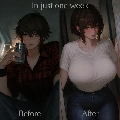 Dude, quit staring at my Boobs. These are new.