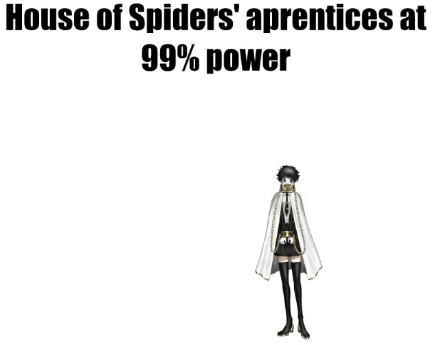 The House of Spiders Apprentices.