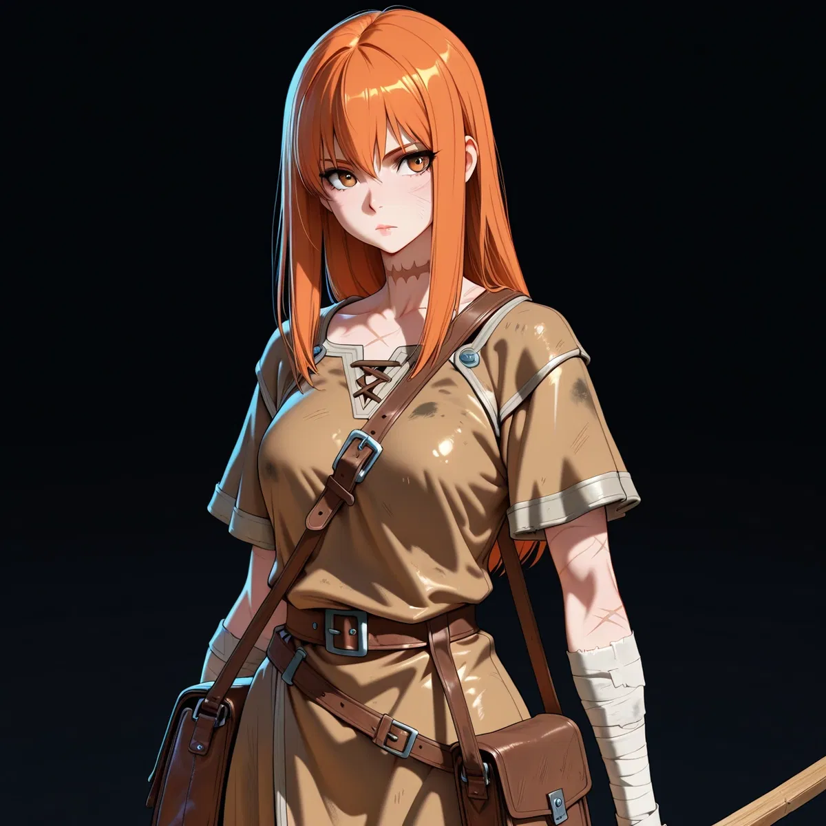 Monster POV: You are a legandary monster and she is the village loser hunting for you