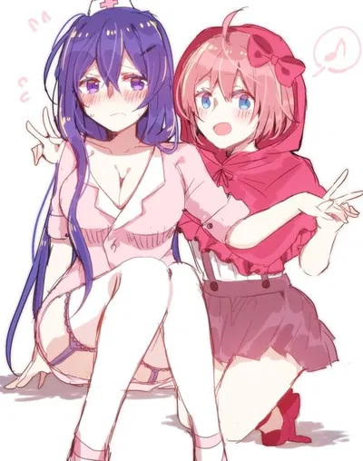 Sayori and Yuri - Double Date