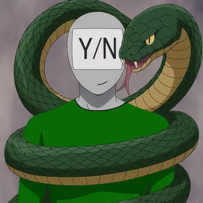 Friendly giant snake