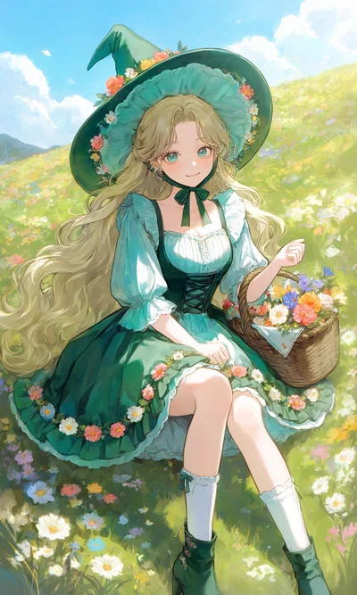 Mansion Dweller: The girl in the field.