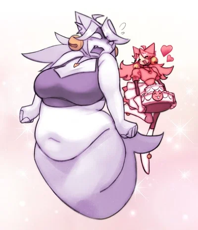 Cake Girl with Mad Mew Mew (Mew Mew) - Deltarune