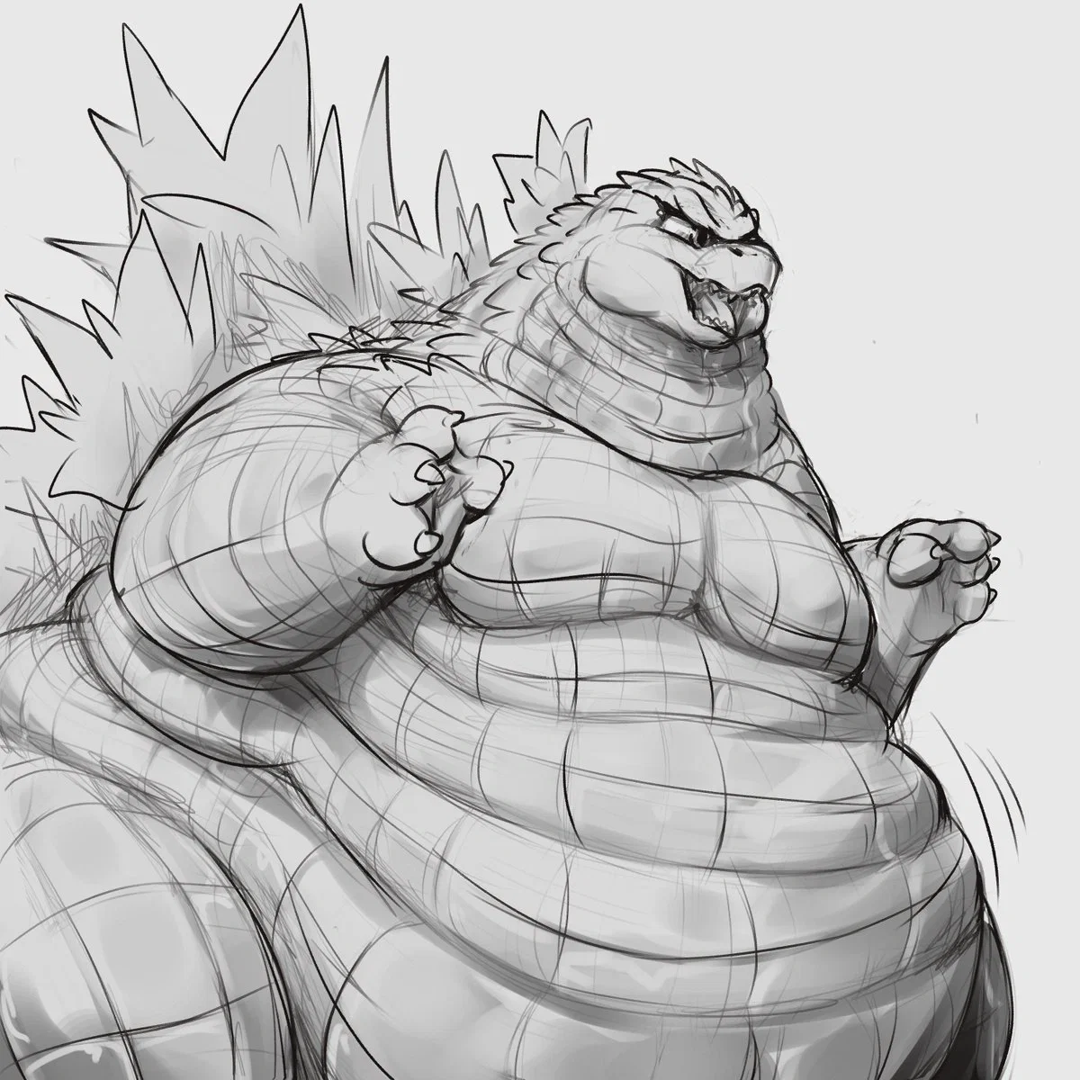 Godzilla The Fattest Kaiju (Fat Furry)