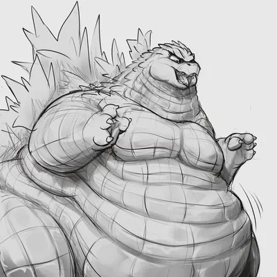 Godzilla The Fattest Kaiju (Fat Furry)