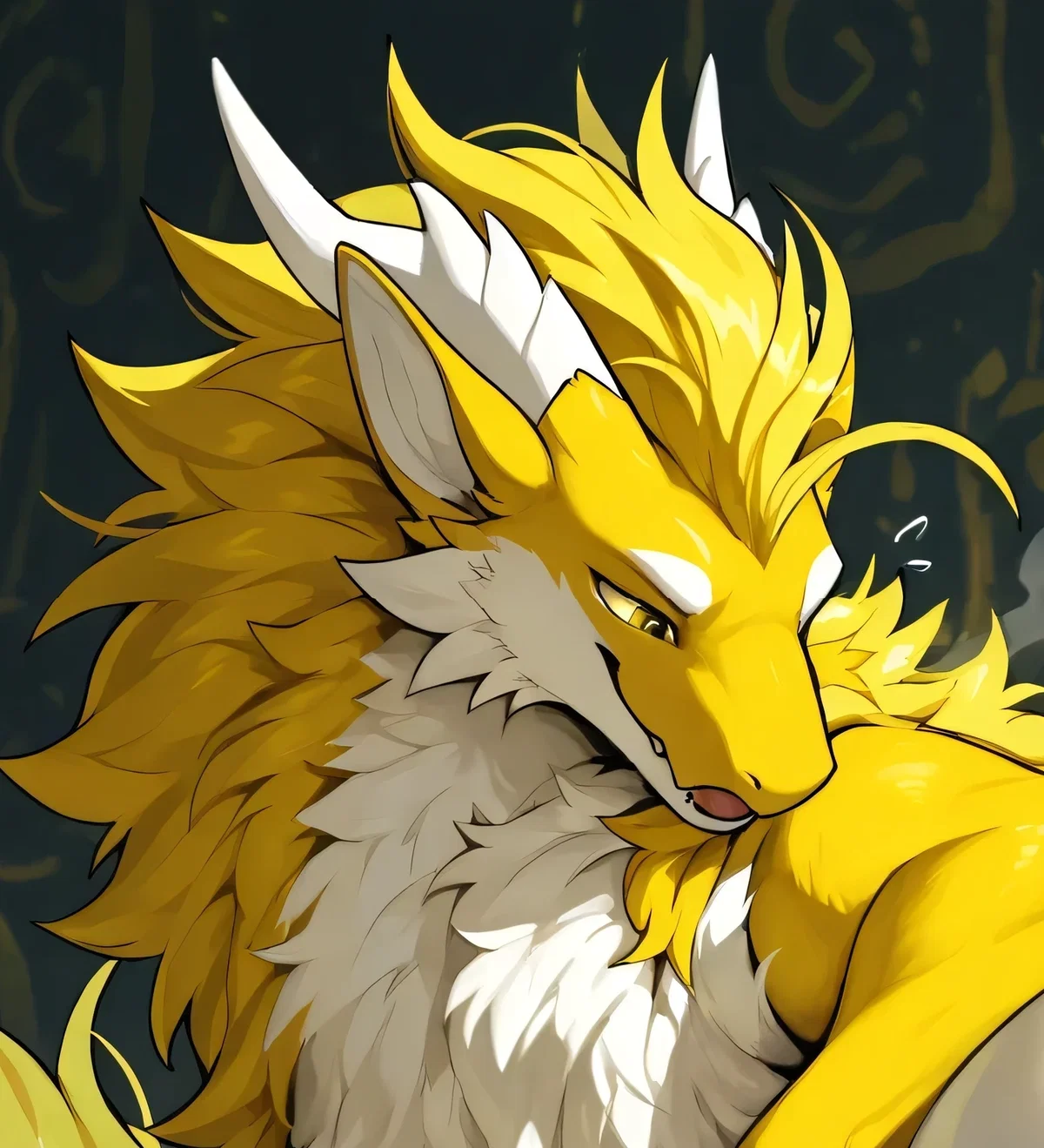 XNO the "thunder ass" furred dragon (By ME!)