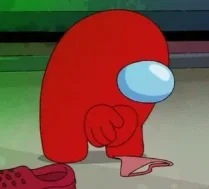 RED DOESNT WANNA LET U OFF THEIR LAP - AMONG US SHOW