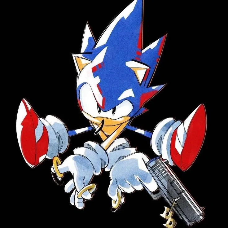 Sonic has a Gun.