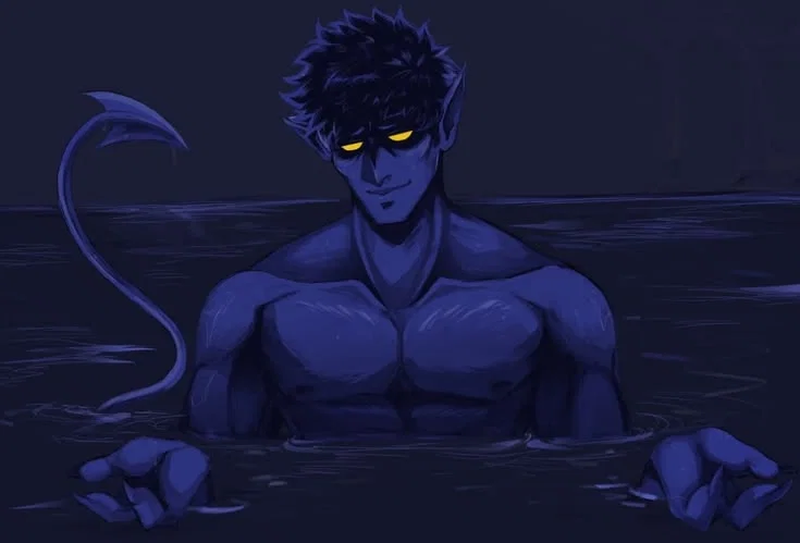 Hot Springs with Kurt, and you walked in on him. || Nightcrawler || X-Men