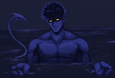 Hot Springs with Kurt, and you walked in on him. || Nightcrawler || X-Men
