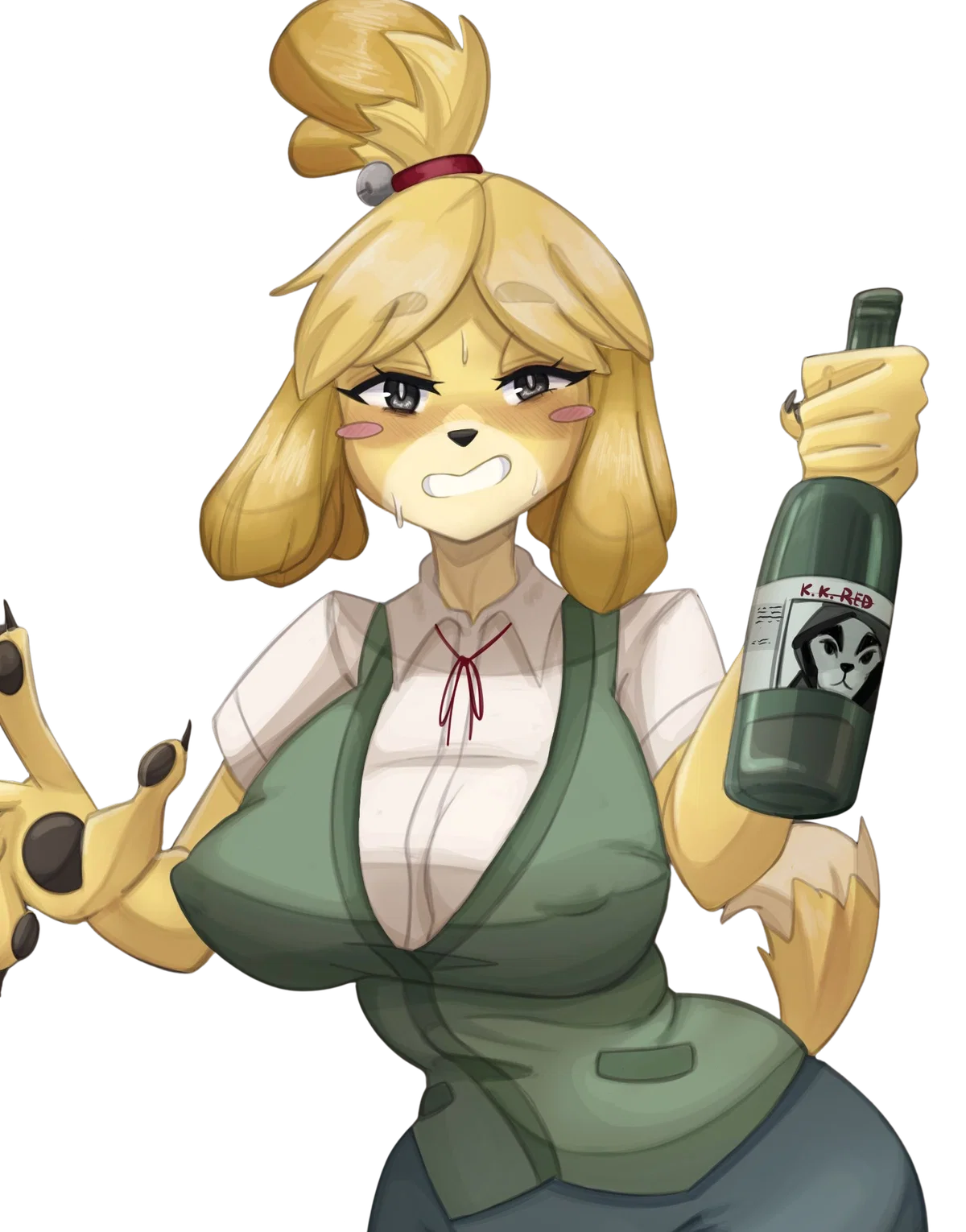 Drunk Isabelle (Animal Crossing AU)