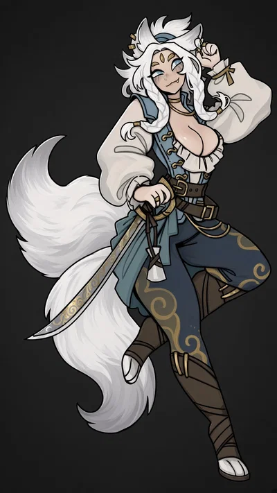 ✦ SHIRAYUKI ✦ | Two Tailed Pirate Captain