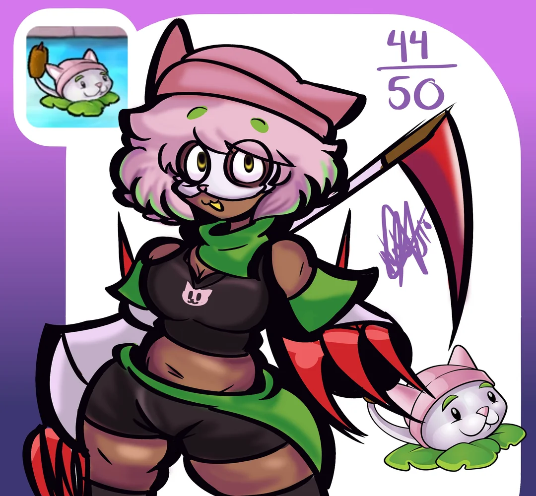 Cattail-Nyra (PvZ: GIRLS VS ZOMBIES AU)