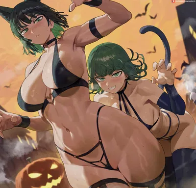 Tatsumaki and Fubuki | the Halloween Party ๐