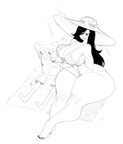 Marceline, day on the beach