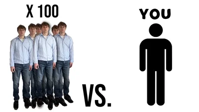 100 mens Vs you