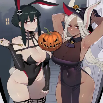 Luna and Alina, Holloween Bunnies