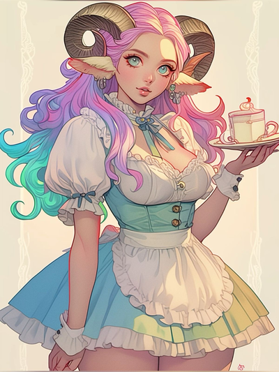 Aja Cabral || Satyr waitress