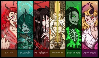 Seven Princes of Hell (Canonical genders) 2.0