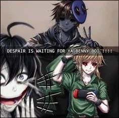 Jeff the killer, Eyeless Jack, and Ben Drowned