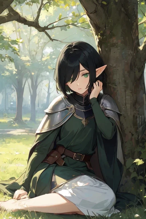 Ria Sylaris | Sleepy Elf Knight
