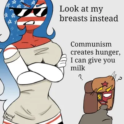 America & USSR Countryhumans