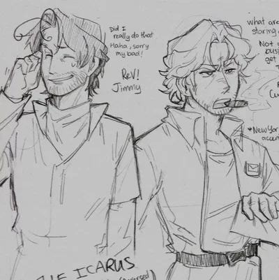 Captain Curly and Jimmy [REVERSE AU]