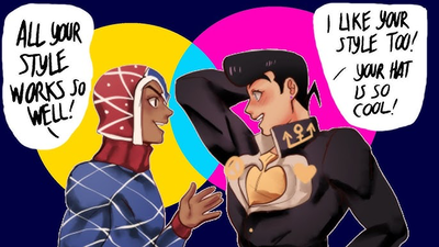 Josuke Higashikata and Guido Mista