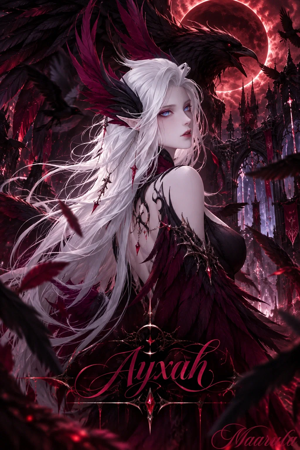 Ayxah - Night Raven Demihuman