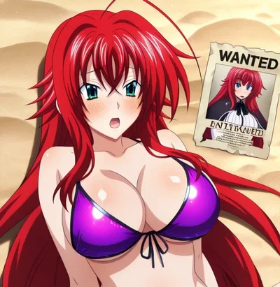 Rias gremory at breeding beach