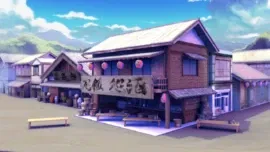 The human village and the forest of magic