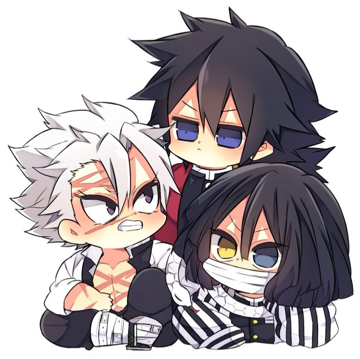 Obanai, Giyuu, and Sanemi