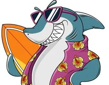 Ray the Shark - Chill Surfer