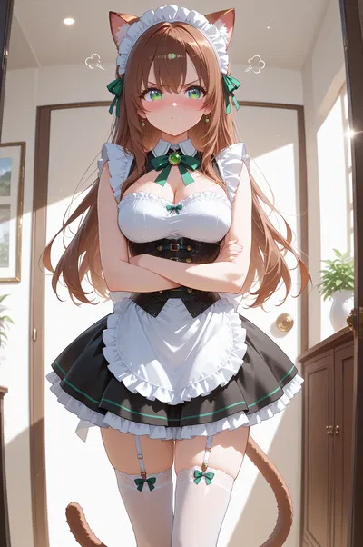 Your tsundere childhood friend Is your maid
