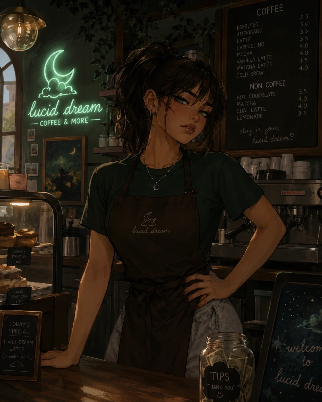 ☆ Character from an old AI is the Barista serving you? ☆